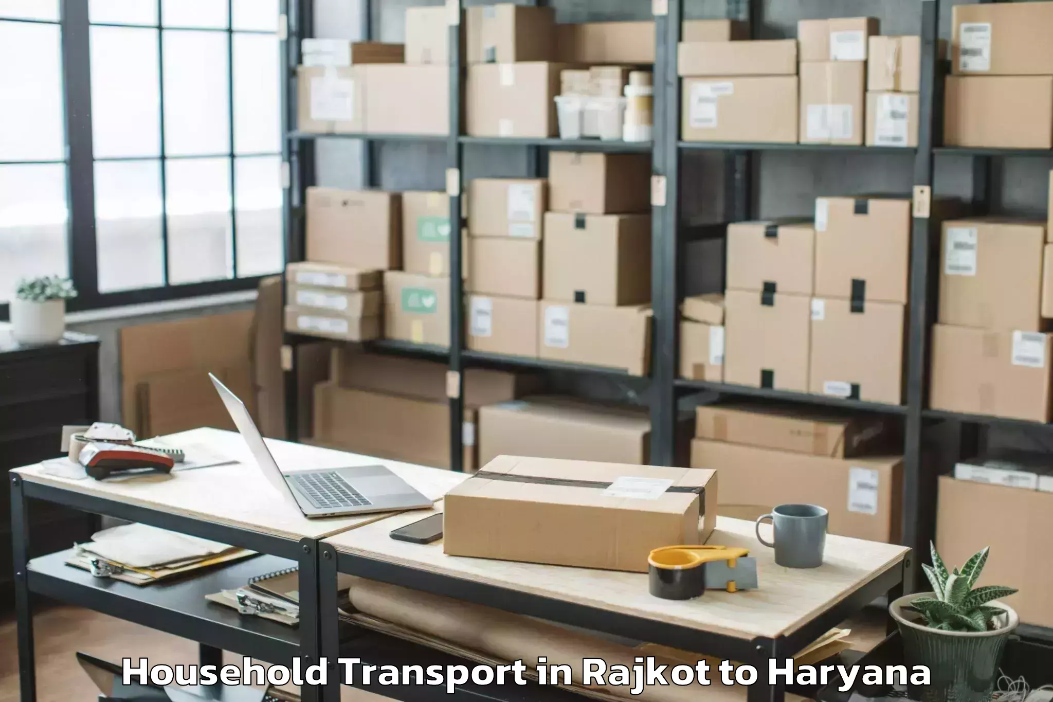 Leading Rajkot to Taraori Household Transport Provider